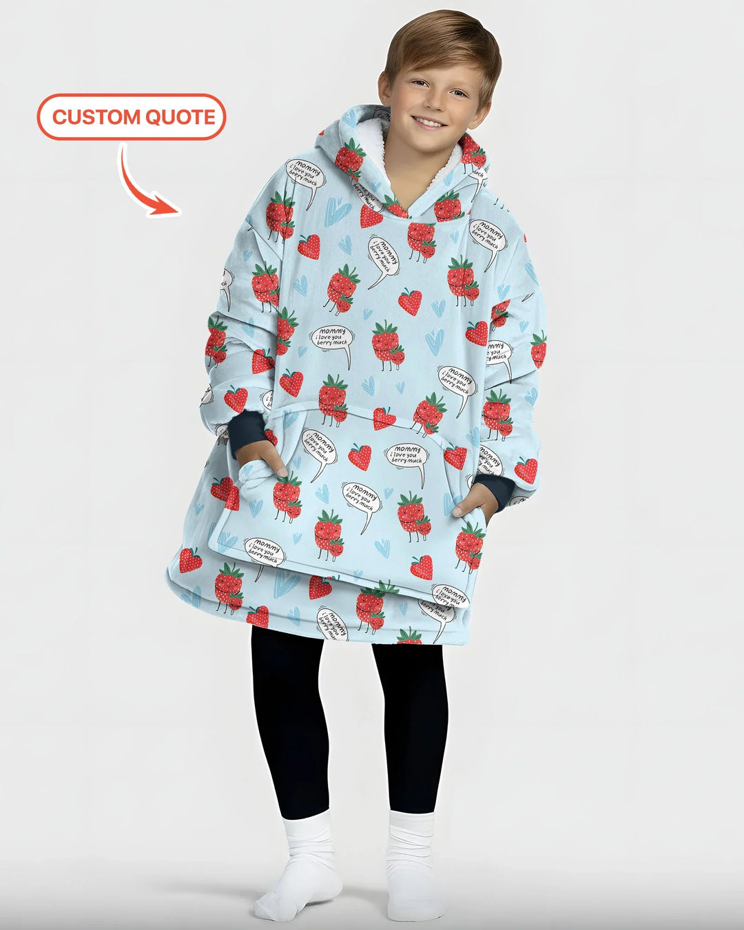 I love you berry much Blanket Hoodie