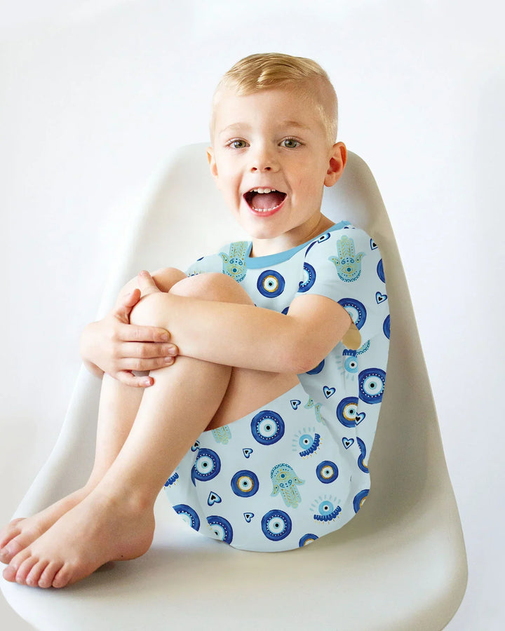 Mini Mystic Family Matching Two Piece Short Sleeve Shorts Pajama Set