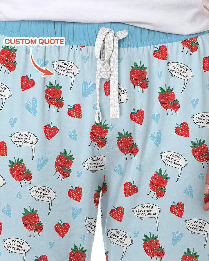 I love you berry much Men's Pajama Set