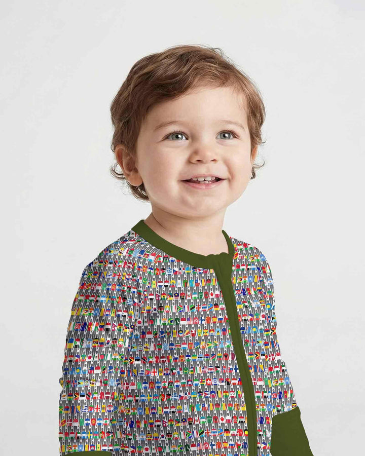 Gerippte Babykleidung mit individuellem Foto - Weich &amp; Skizzenhaft