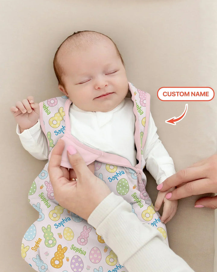 Custom Name Spring Pastel Easter Sleep Bag