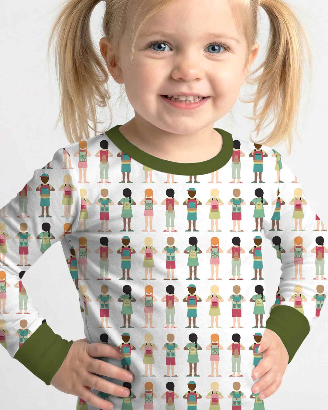 Conjunto de pijama de dos piezas de bambú con mangas largas, plantilla PERSONALIZADA