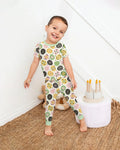 Pysanky Eggs Family Matching Bamboo Two Piece Short Sleeve Pajama Set