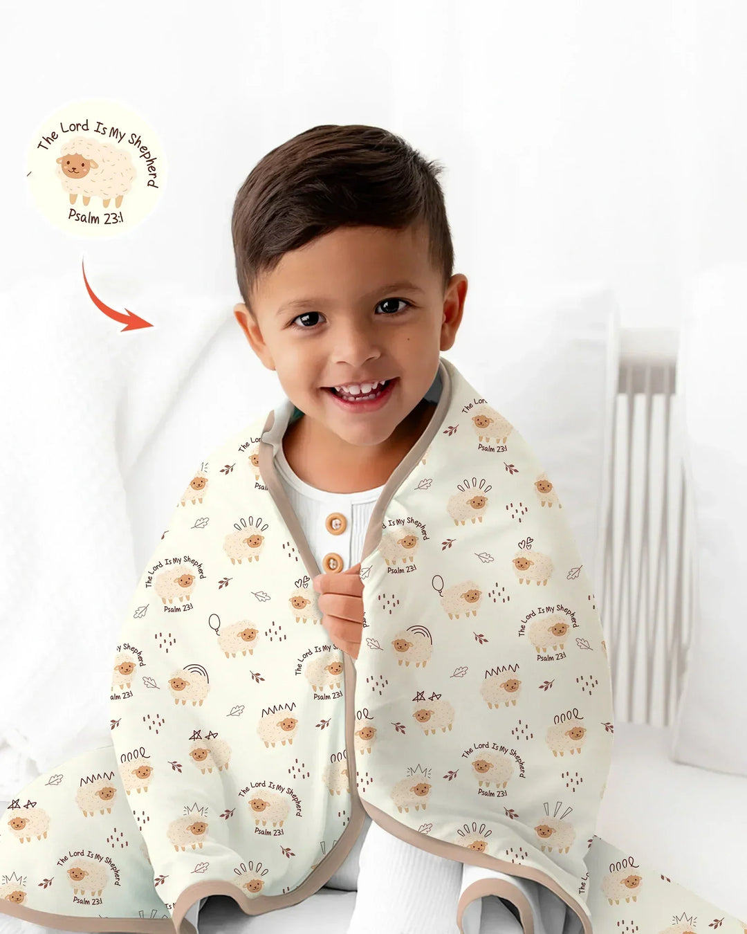 The Lord Is My Shepherd Baby Blanket
