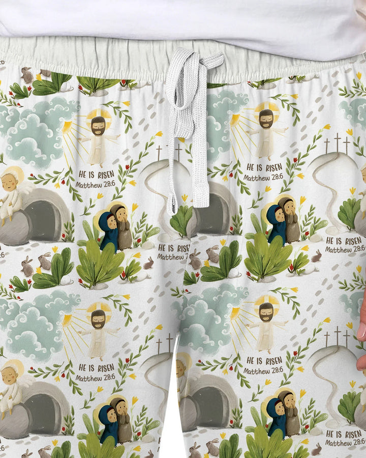 He Is Risen Men's Pajama Set