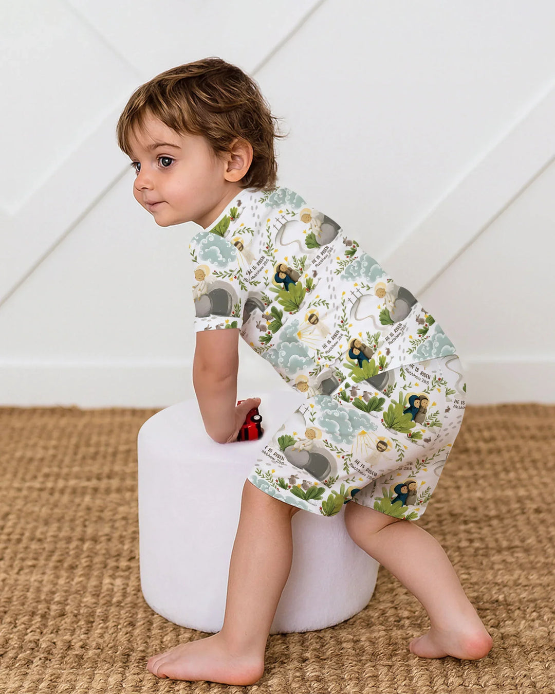 He Is Risen Two Piece Short Sleeve Pajama Set