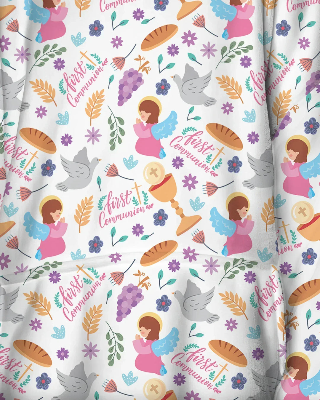 First Communion Wearable Blanket Hoodie