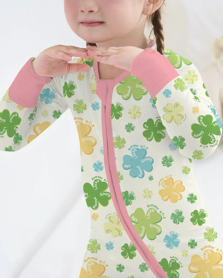 Shamrocks Print St. Patrick's Day Convertible Zippy