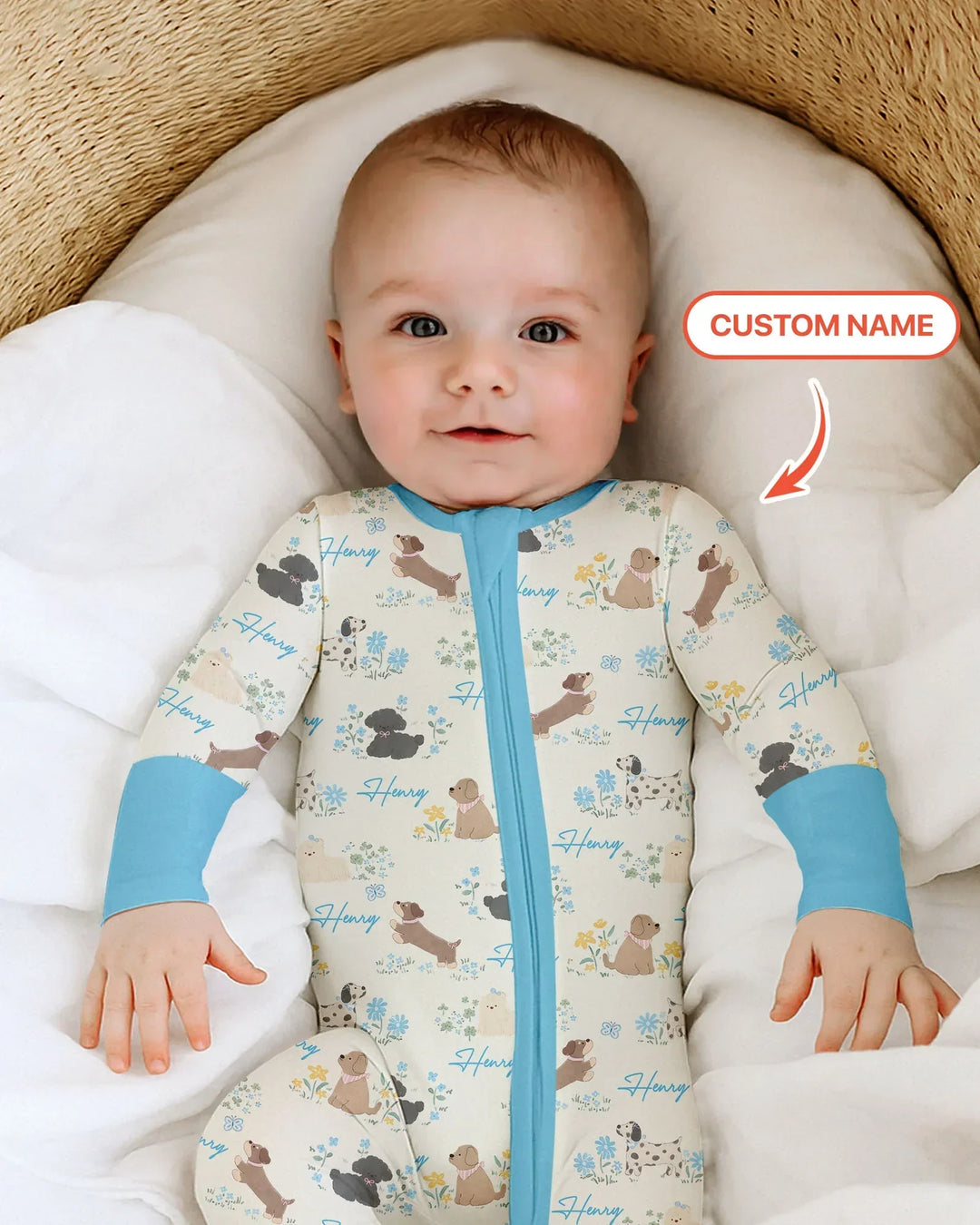 Gerippte Babykleidung mit individuellem Foto - Weich &amp; Skizzenhaft