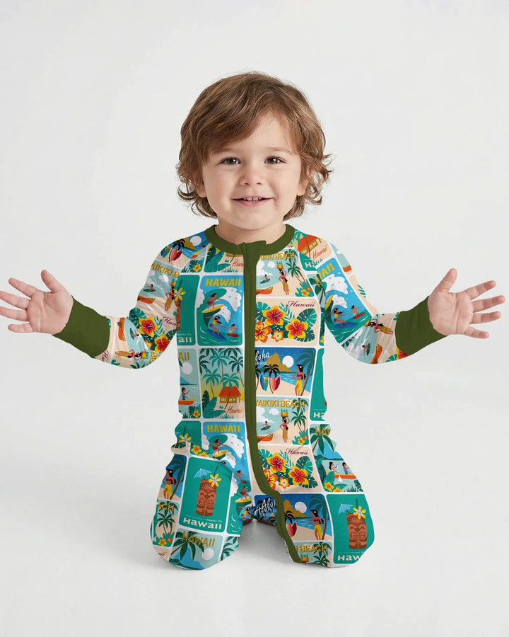 Aloha Postcard Paradise Bamboo Convertible Zippy