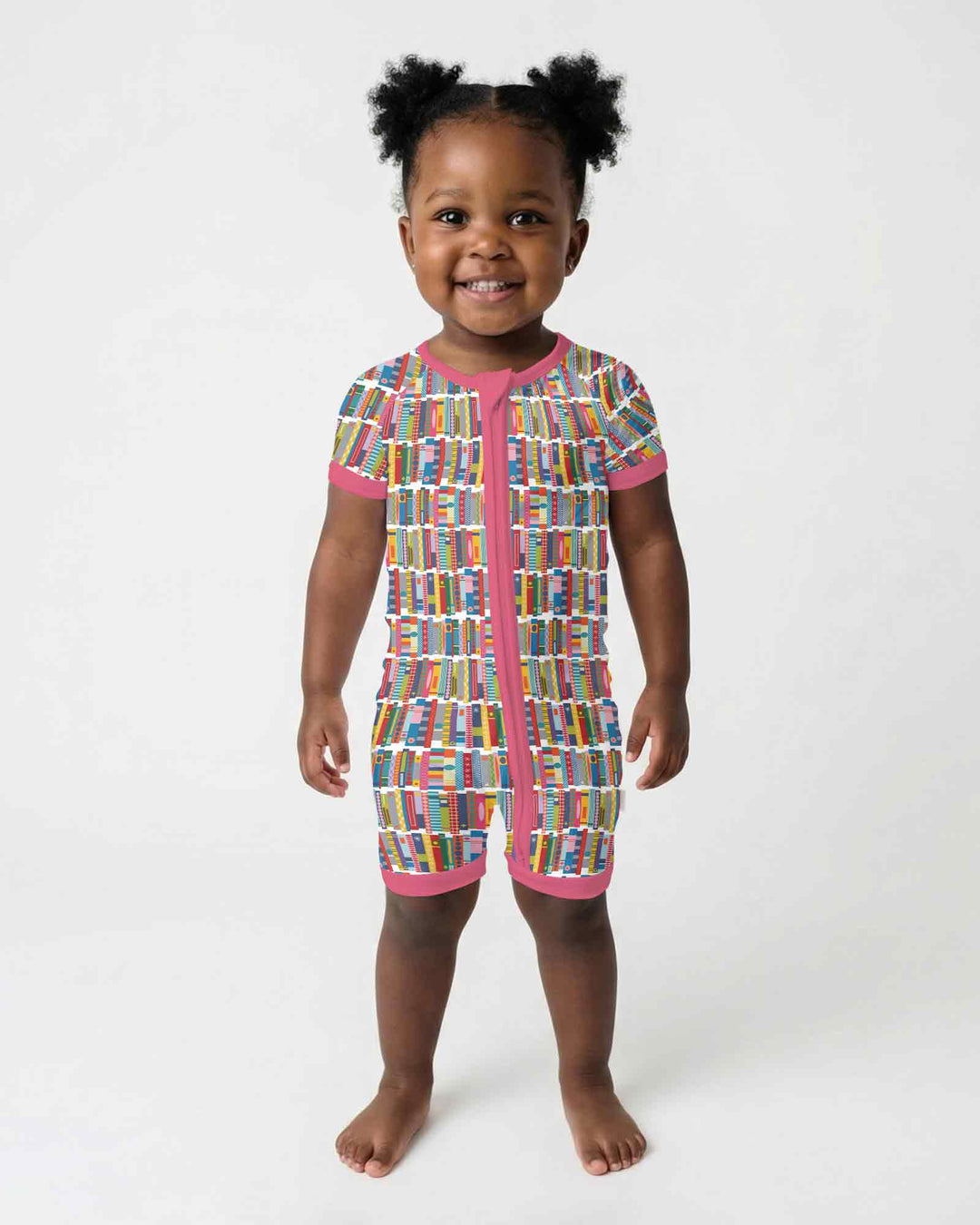 Rainbow Bookshelf Bamboo Shorty Zippy