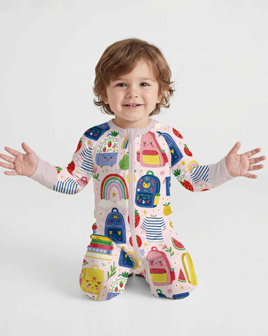 Sweet Rainbow School Adventure Bamboo Convertible Zippy