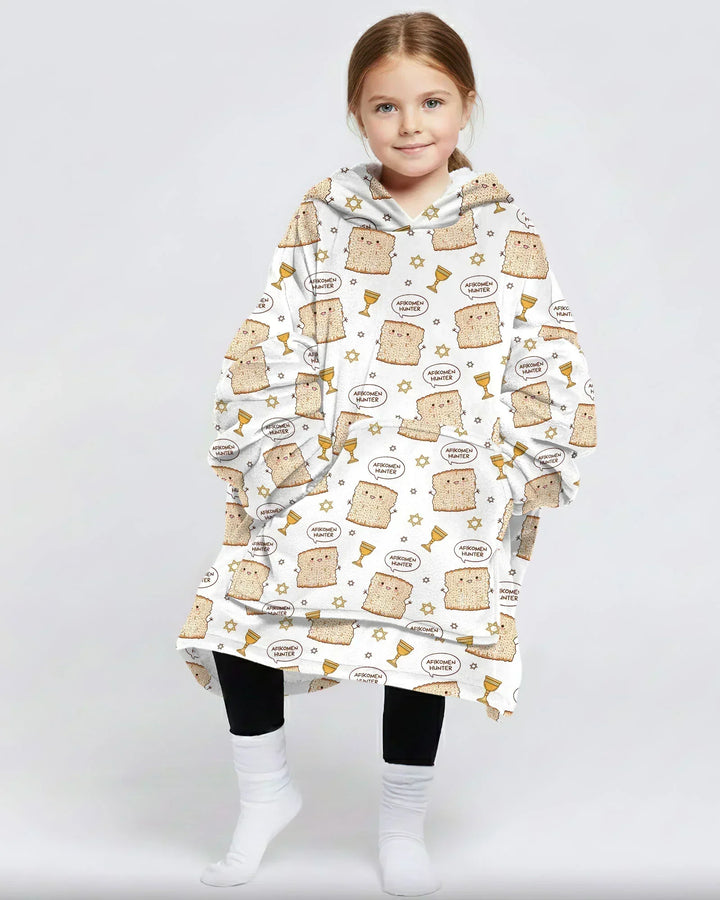 Afikomen Hunter Wearable Bamboo Blanket Hoodie