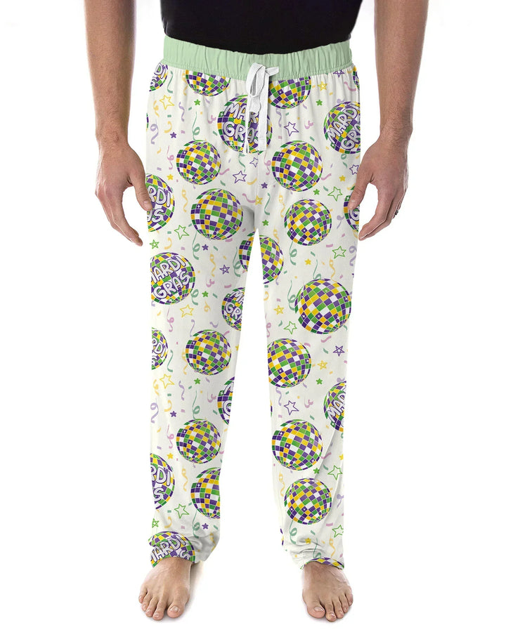 Mardi Gras Disco Ball Men's Pajama Set