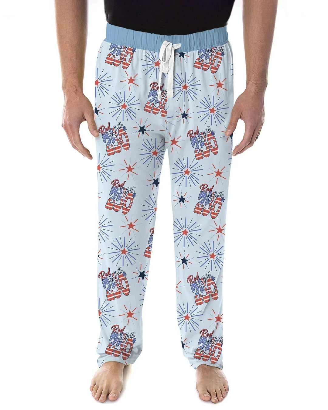 Red White and 250th Anniversary Bamboo Men's Pajama Set