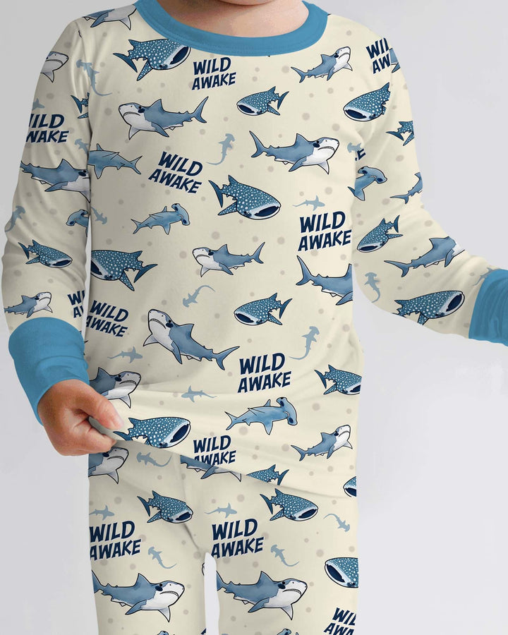 Wide Awake Matching Daddy & Me Two Piece Long Sleeve Pajama Set
