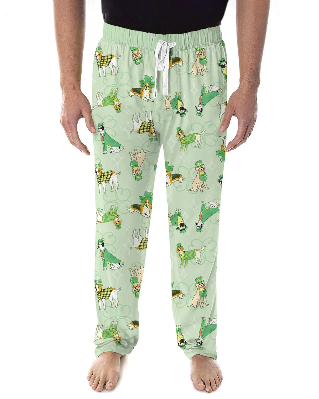 St. Patrick's Day Puppies Men's Pajama Set
