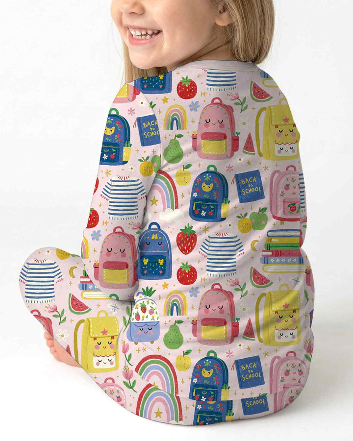 Conjunto de pijama de dos piezas de bambú con mangas largas, plantilla PERSONALIZADA
