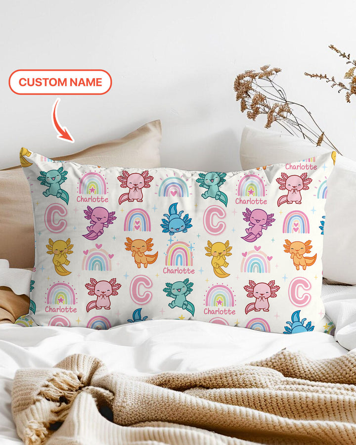 Axololt Custom Name Pillow Case