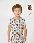 Catholic Saint ABCs Bamboo Two Piece Short Sleeve Pajama Set
