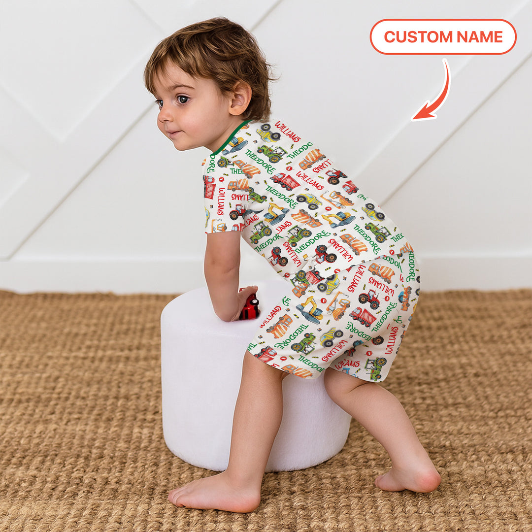 Zweiteiliges, kurzärmliges Pyjama-Set mit Marienkäfern