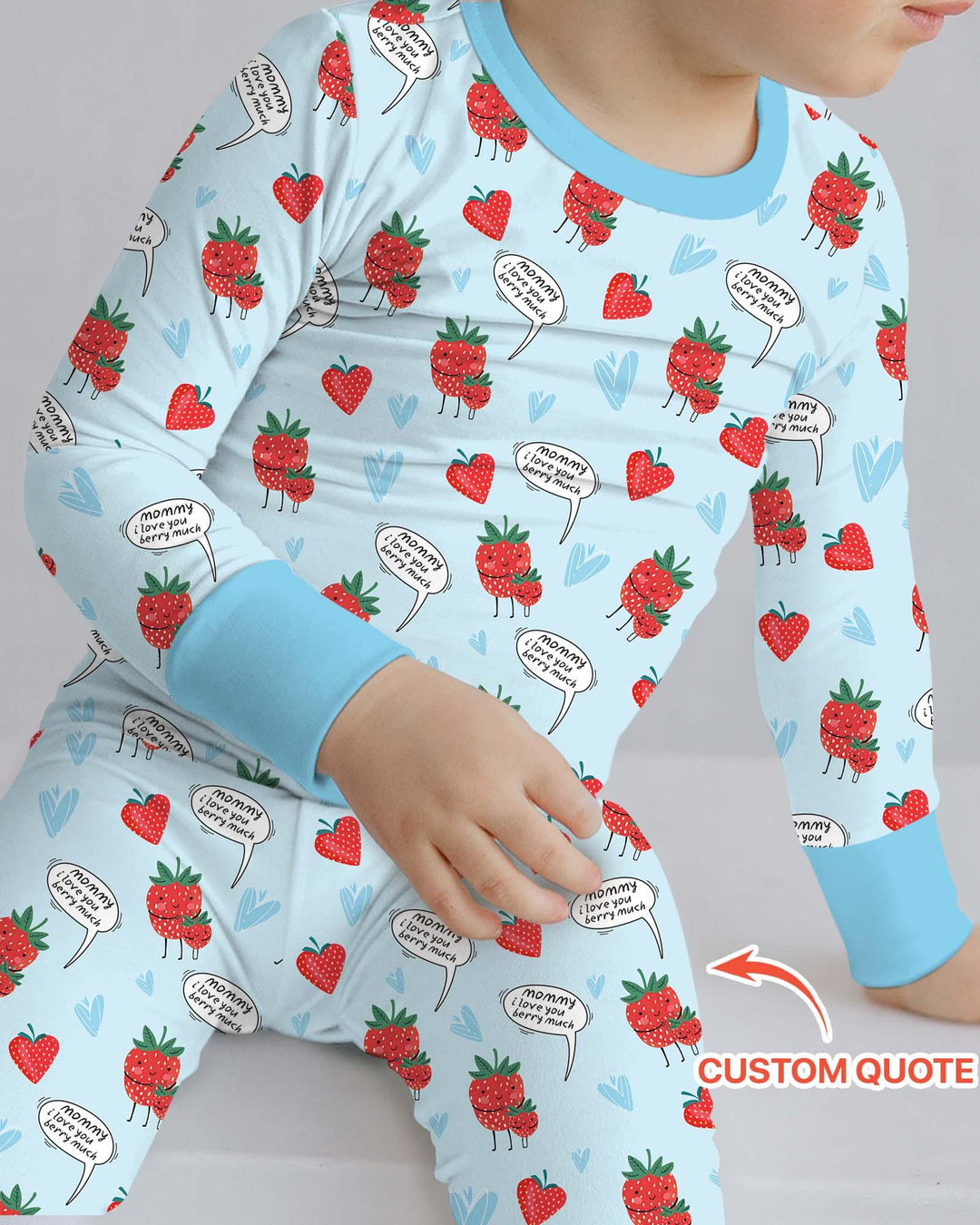 I love you berry much Two Piece Long Sleeve Pajama Set