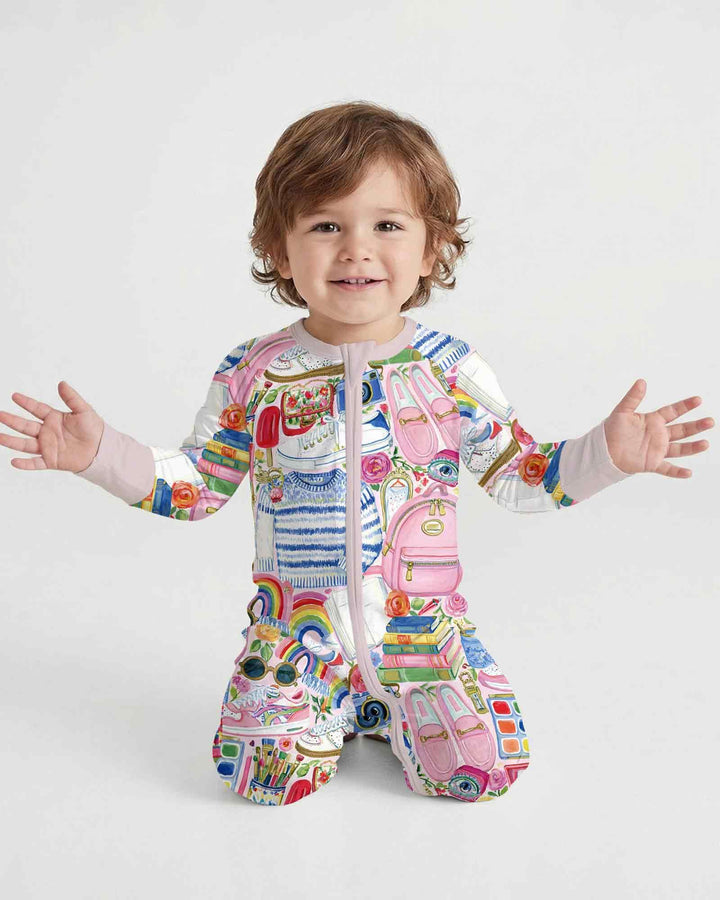 Gerippte Babykleidung mit individuellem Foto - Weich &amp; Skizzenhaft