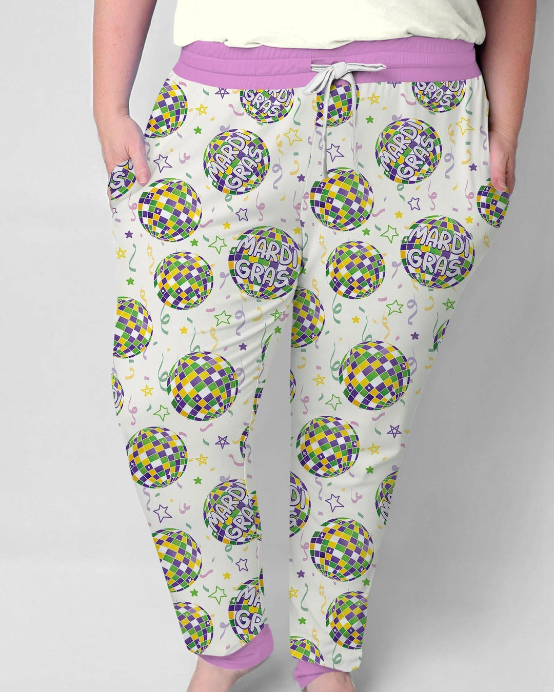 Mardi Gras Disco Ball Women Pajama Set
