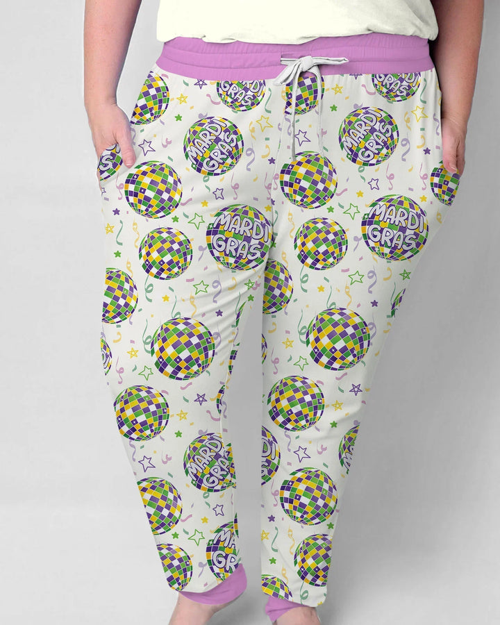 Mardi Gras Disco Ball Women Pajama Set