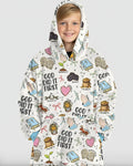God Did It First Tragbarer Bambus-Deckenhoodie