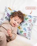 Funda de almohada de bambú con nombre personalizado "I Love You Axolotl"