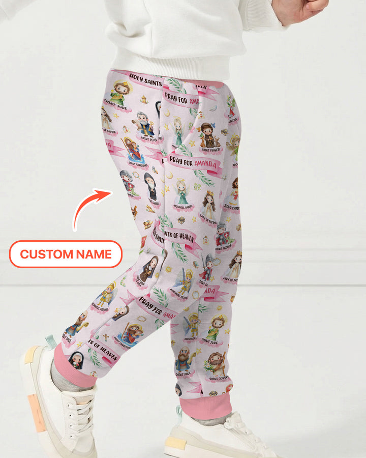 Holy Saints of Heaven Custom Name Bamboo Jogger