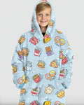 Kawaii Yummy Food Wearable Bamboo Blanket Hoodie