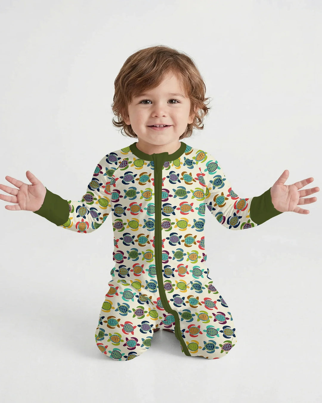 Happy Turtle Parade Bamboo Convertible Zippy