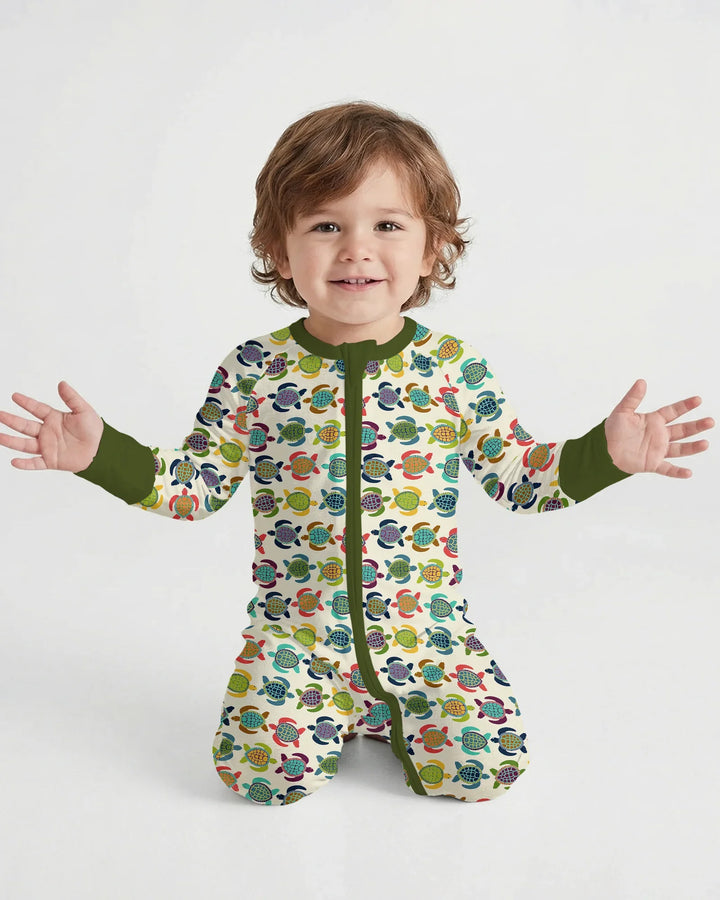 Happy Turtle Parade Bamboo Convertible Zippy