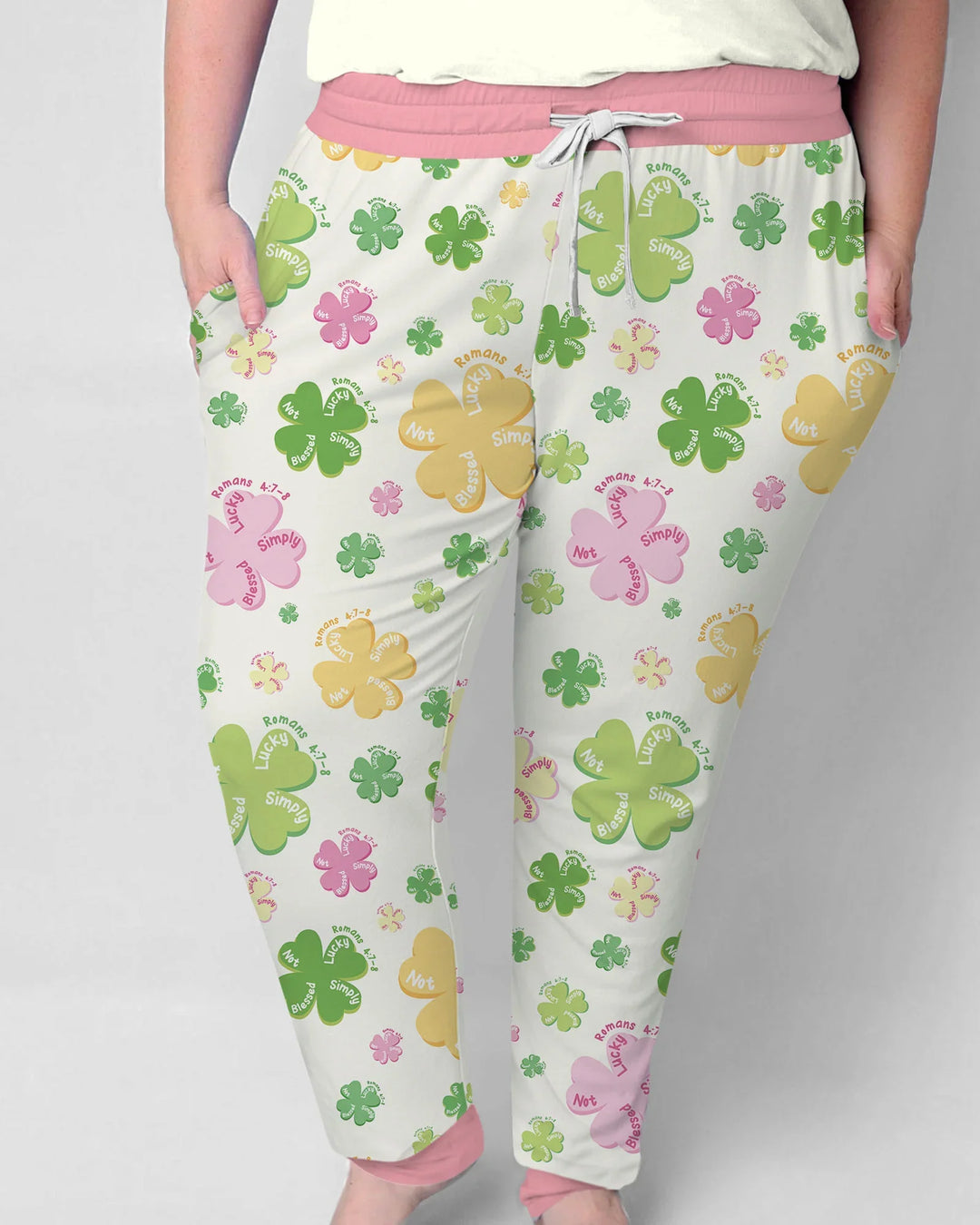 Shamrocks Print St. Patrick's Day  Women Pajama Set