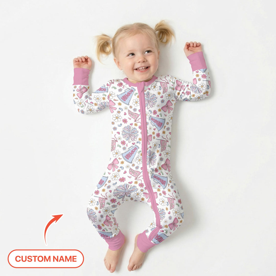 Custom Name Pastel Cheerleader Convertible Zippy