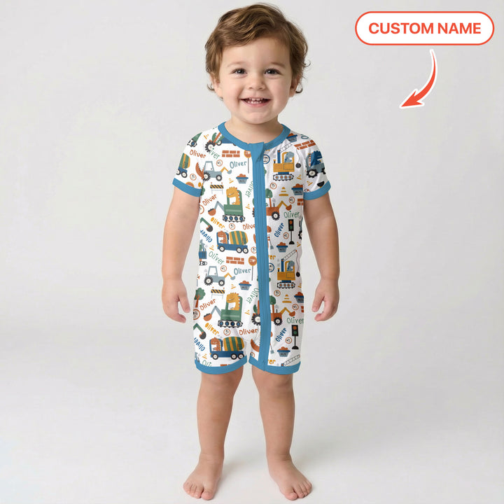 Custom Name Dino Diggers Shorty Zippy