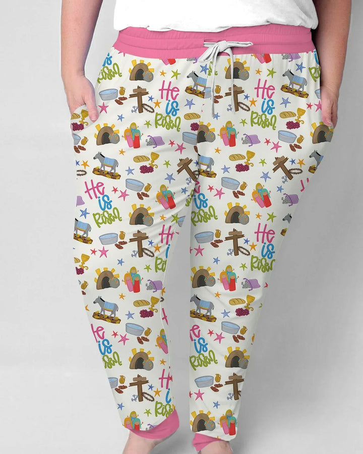 Bible Story Easter Family Matching Women Pajama Set