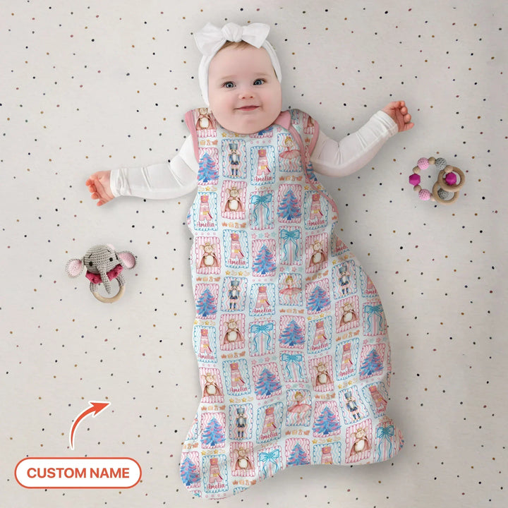 Custom Name Nutcracker Wonderland Sleep Bag