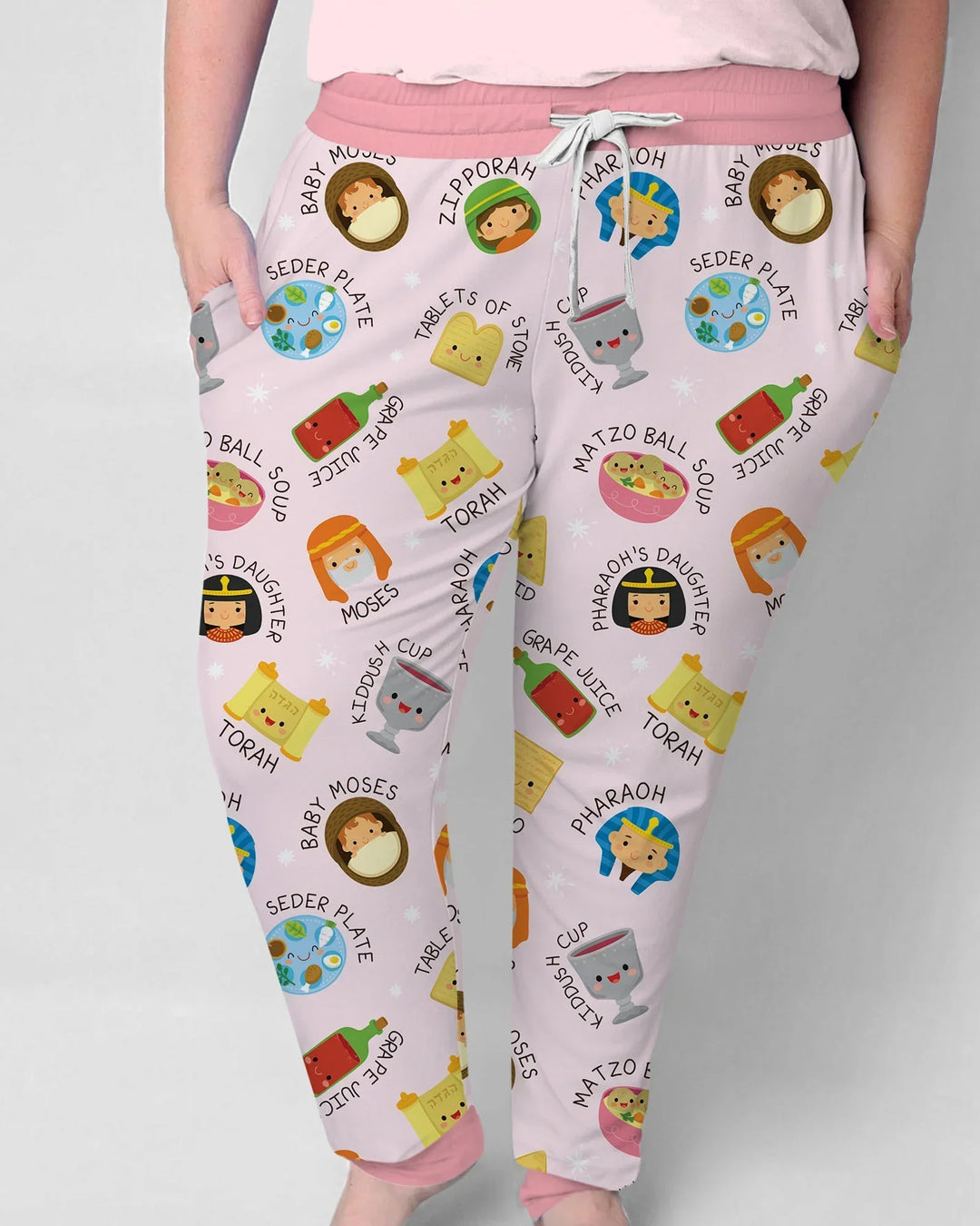 Cute Passover Characters Women Pajama Set