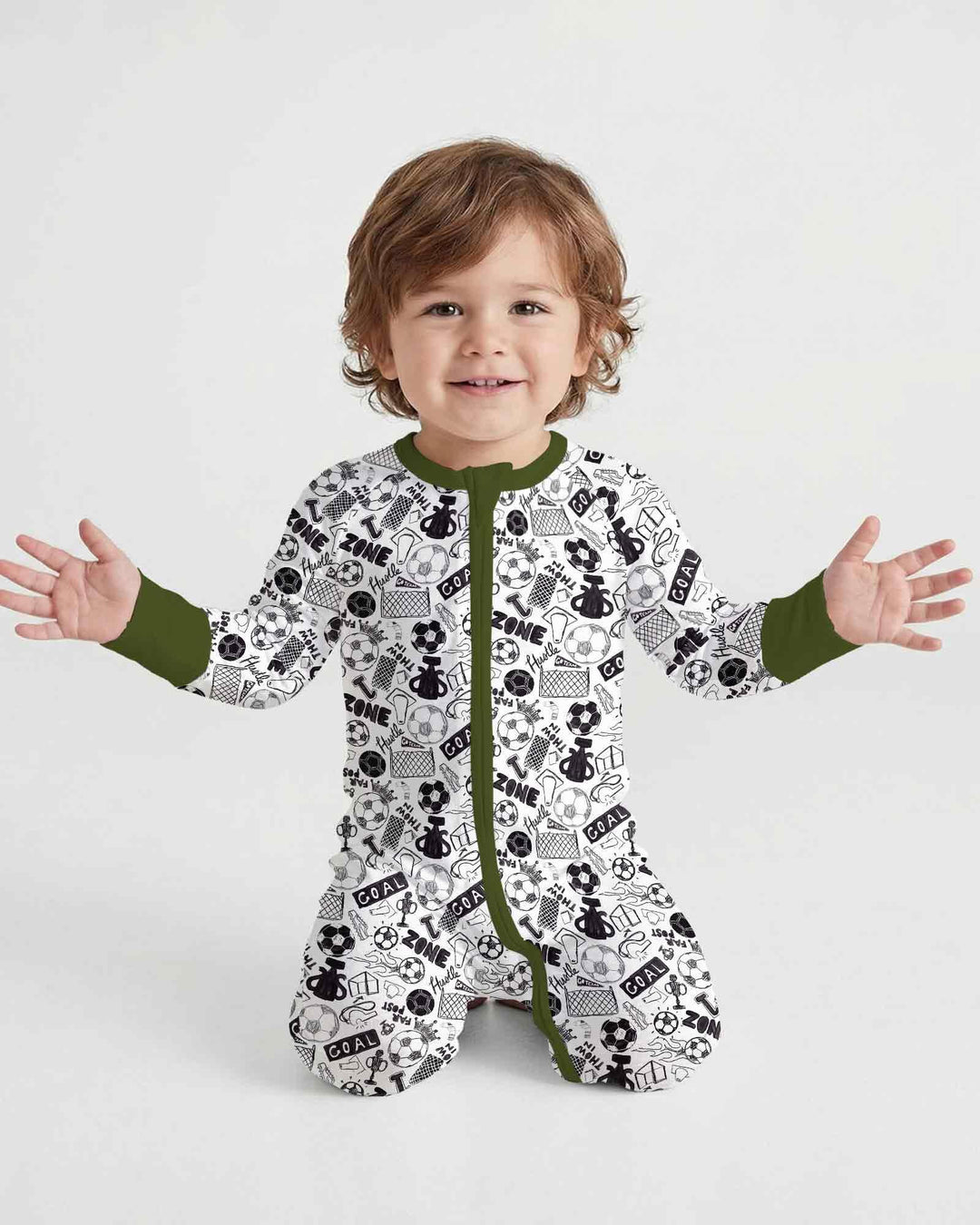 Soccer Doodle Bamboo Convertible Zippy