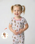 Little Saints Bamboo Two Piece Short Sleeve Pajama Set