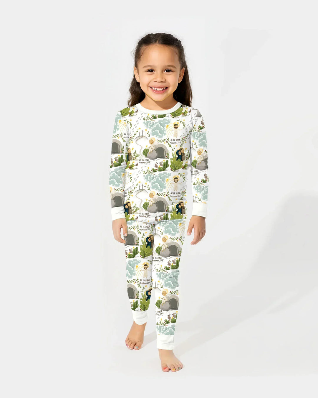 He Is Risen Two Piece Long Sleeve Pajama Set