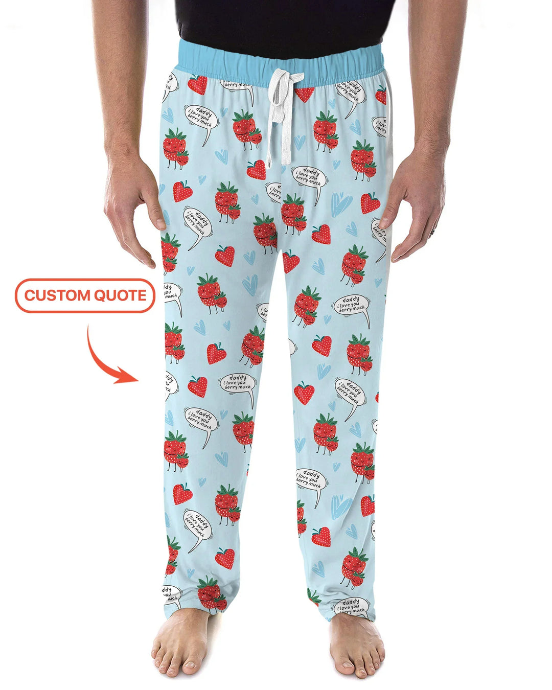 I love you berry much Men's Pajama Set