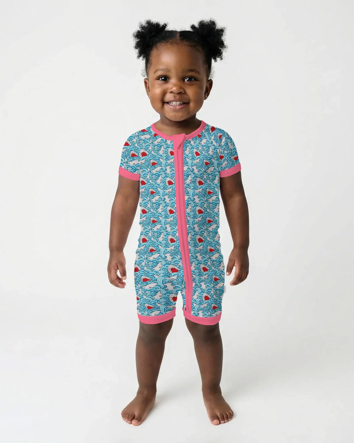 Shark Wave Rush Bamboo Shorty Zippy