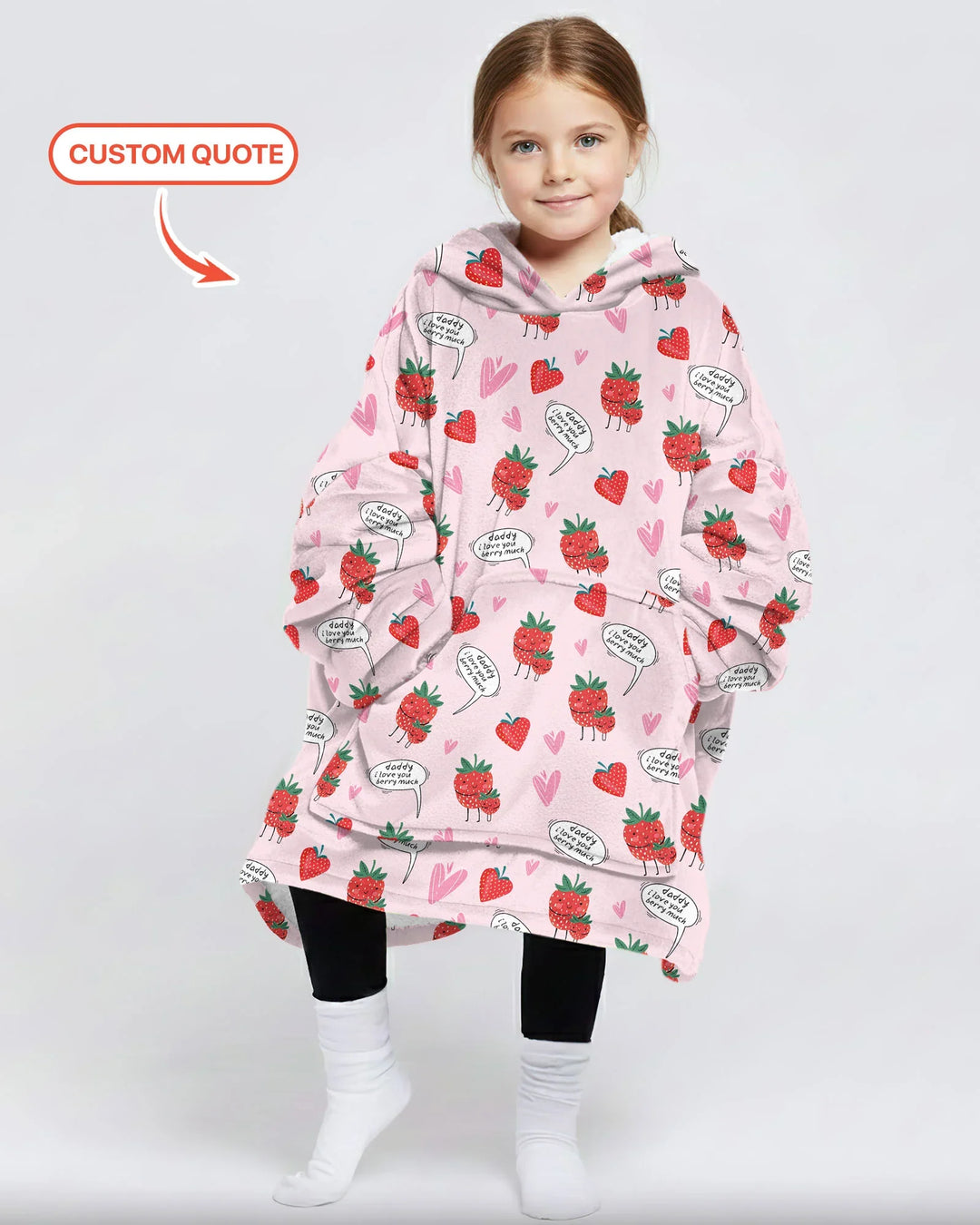 I love you berry much Blanket Hoodie