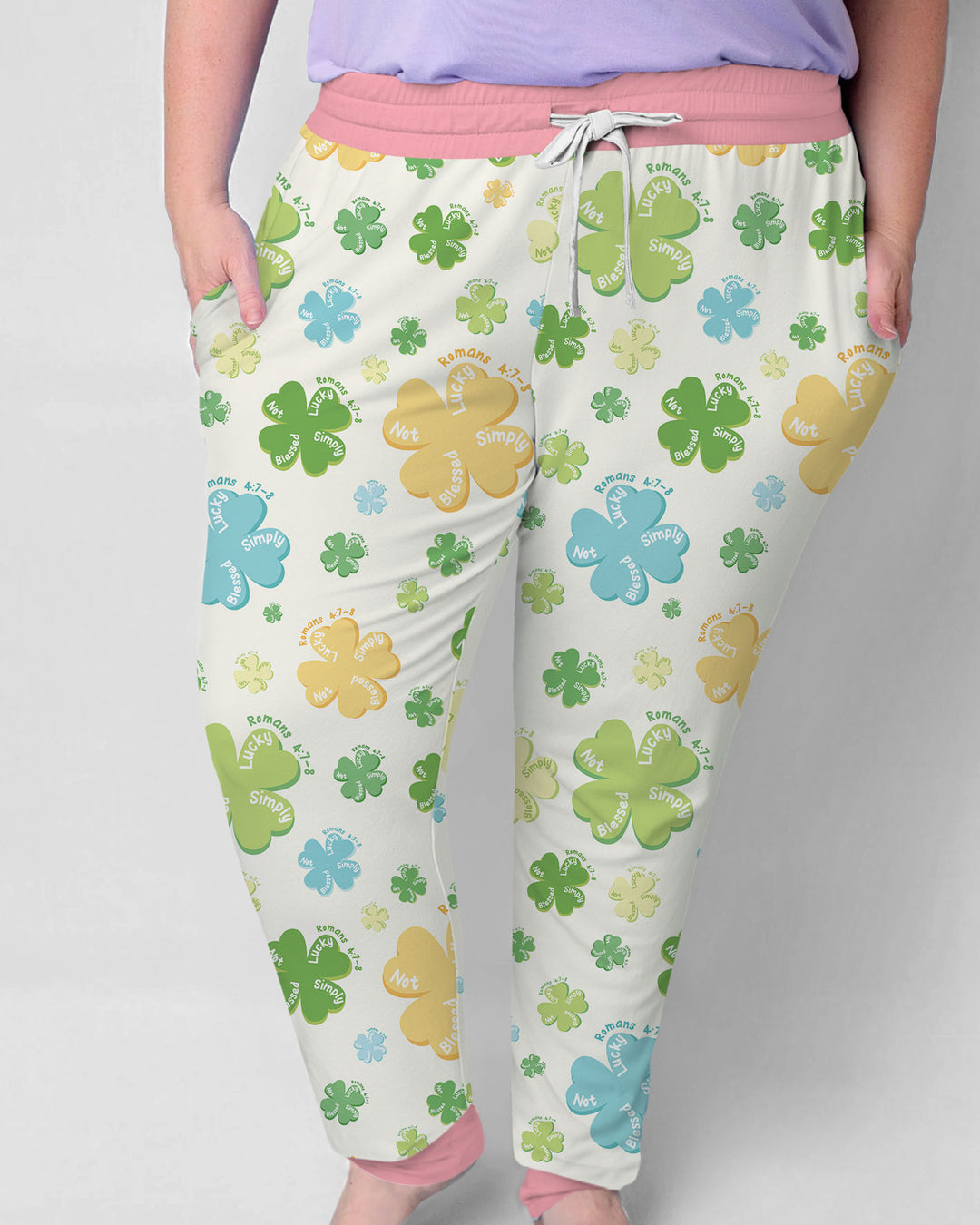 Shamrocks Print St. Patrick's Day  Women Pajama Set