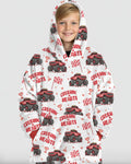 Crushin Hearts Wearable Bamboo Blanket Hoodie
