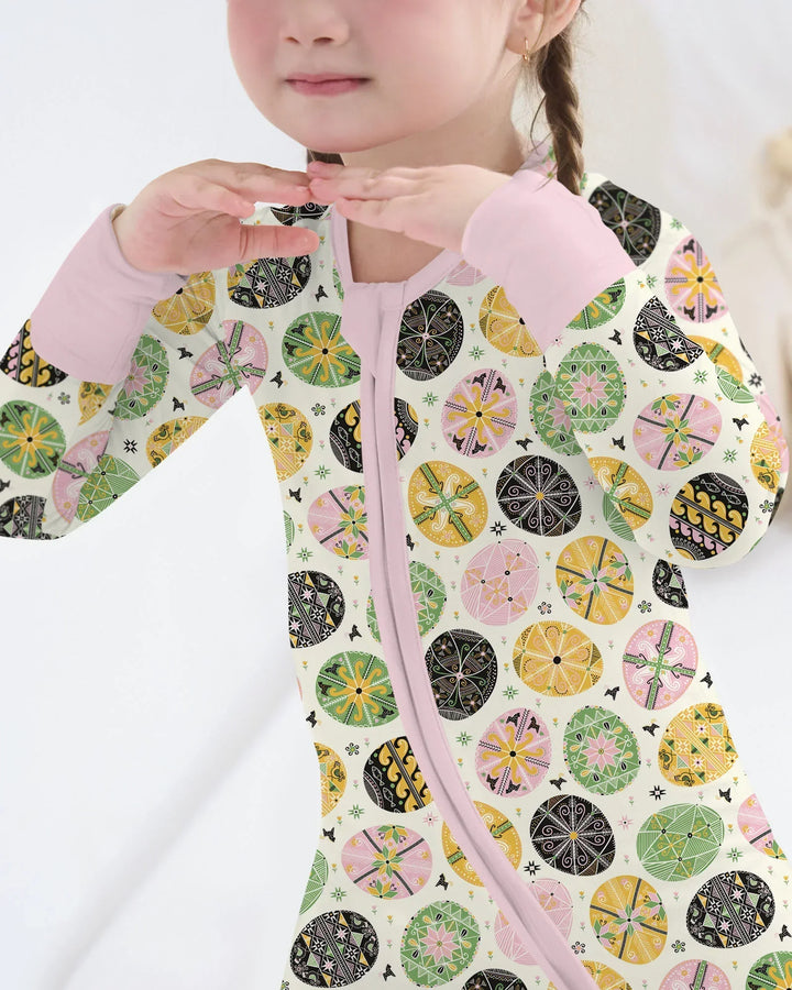 Pysanky Eggs Family Matching Convertible Zippy